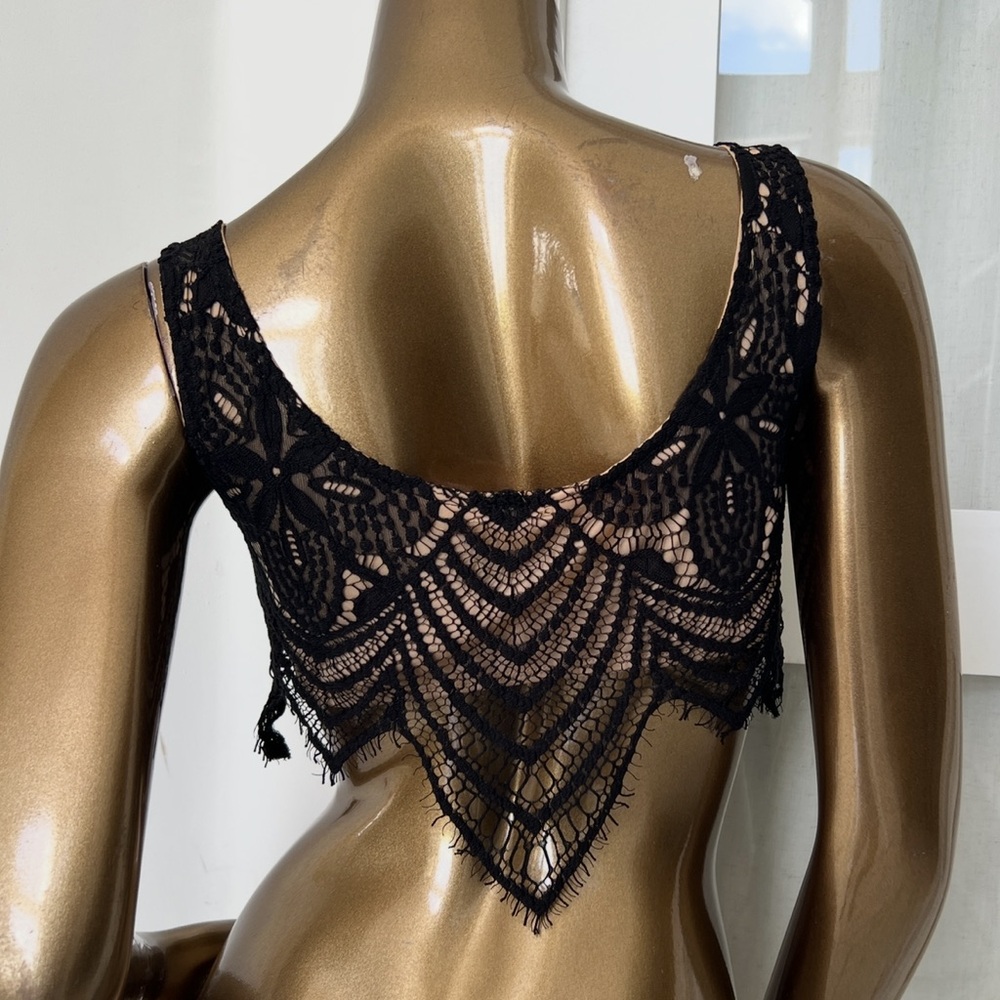 Brand New Luxxel Black Lace Bandeau - Picture 3 of 5